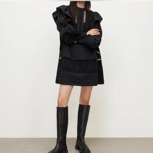 All Saints PRIM BRODERIE MINI DRESS